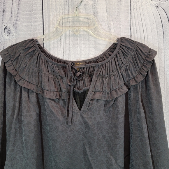 ***Current Air grey leopard print blouse sz. XL - Picture 3 of 6